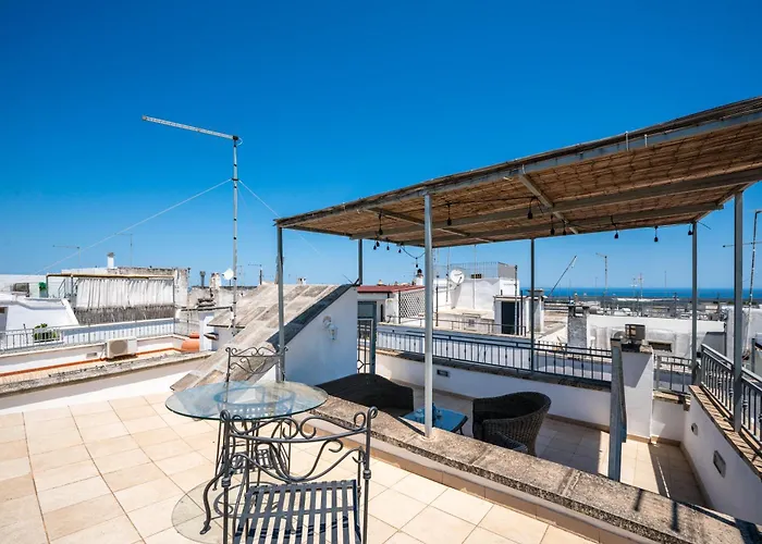 펜션 Dimora Degli Archi - Elegante Con 2 Terrazzi 오스투니